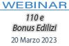 20/03/2023 Webinar Formativo: 110 e Bonus Edilizi